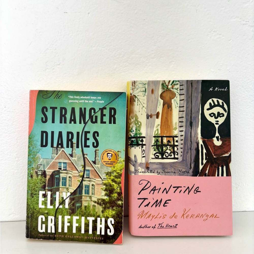 Lot of two books- Stranger Diaries and Painting Time
